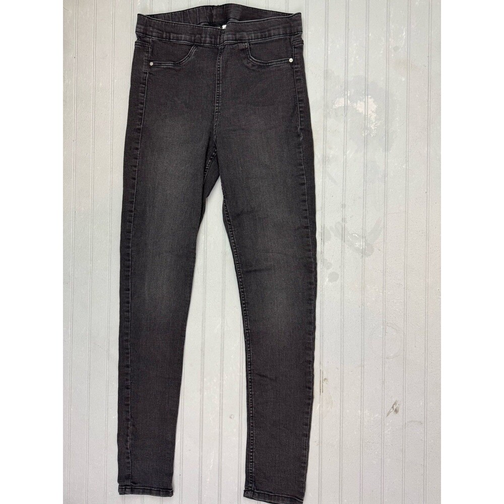 Divided By H&M Size 8 Womens Jean Jeggings Black Stretch Mid Rise Skinny